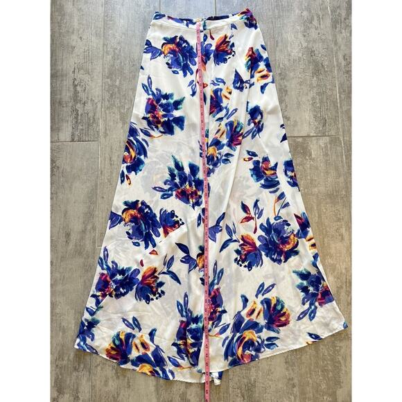 SHOW ME YOUR MUMU Princess Di Ball Gown Maxi Skirt Boho White Floral Chiffon M - Picture 6 of 6